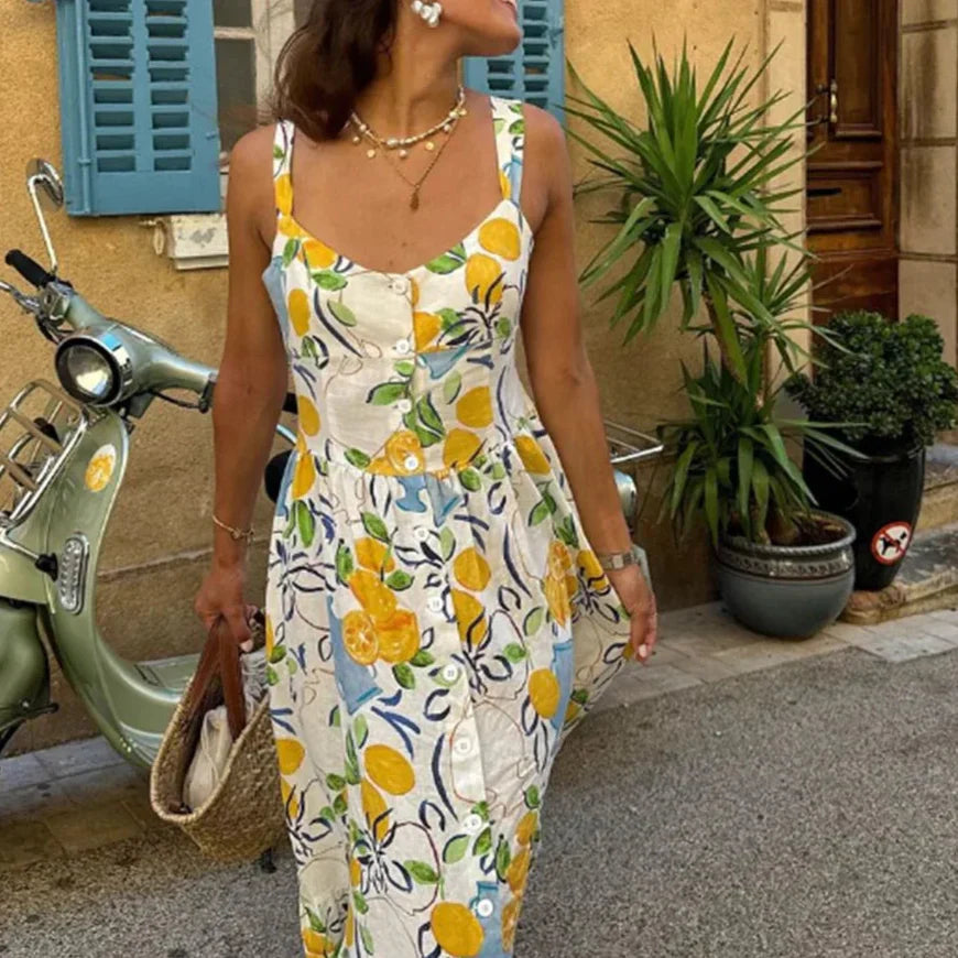Marseille | Zitronen-Midikleid