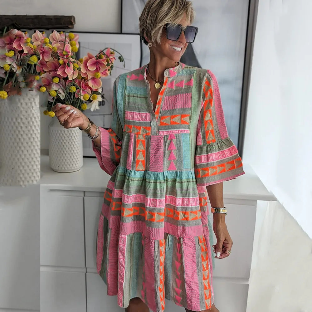 Paula | Boho Frühlingskleid