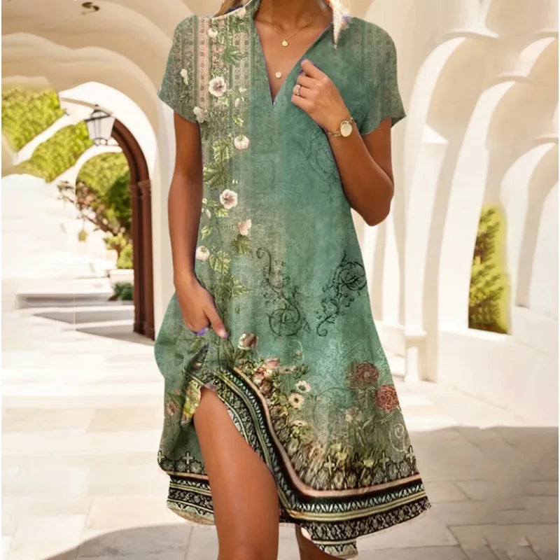 Maravella Vintage Boho Urlaubskleid