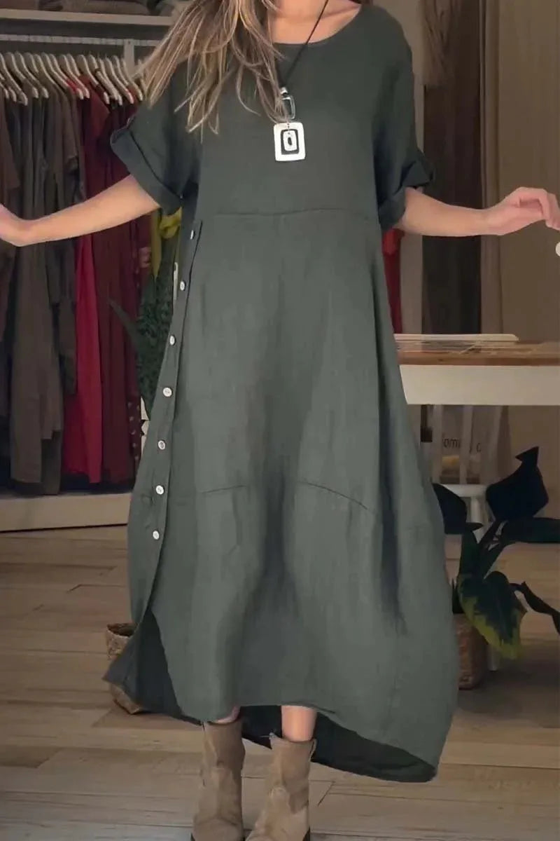 Sélena | Elegantes und Casual Kleid mit Knöpfen