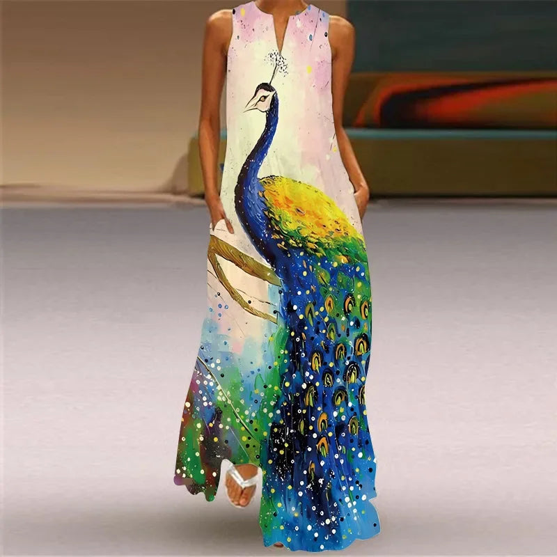 Aurelia | A-Linien-Kleid mit Schmetterlingsblütenmuster