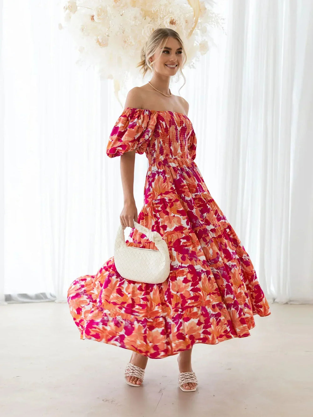 Celeste | Off-Shoulder Maxikleid
