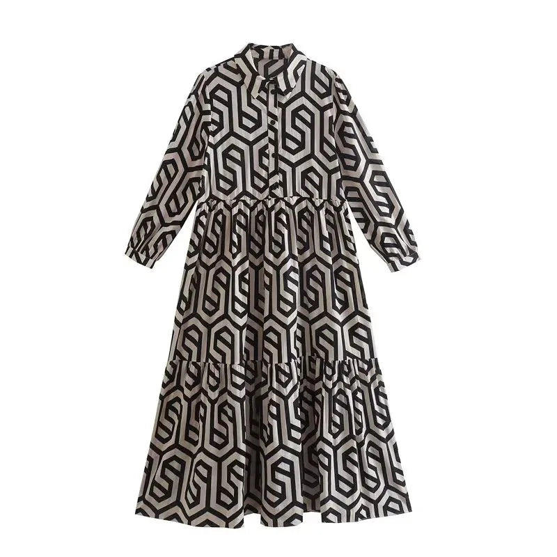 Thalia | Langarm Hemdblusenkleid