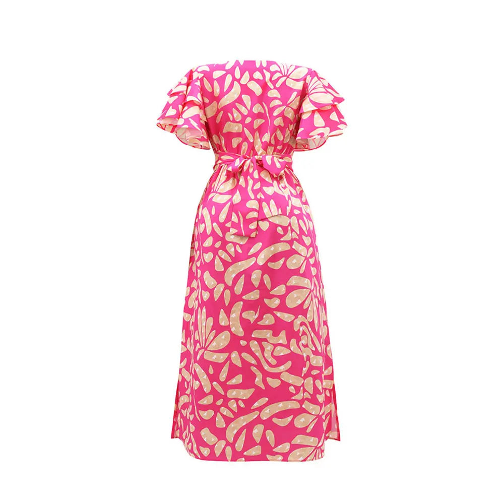 Celestia | Vintage Rüschen Maxikleid