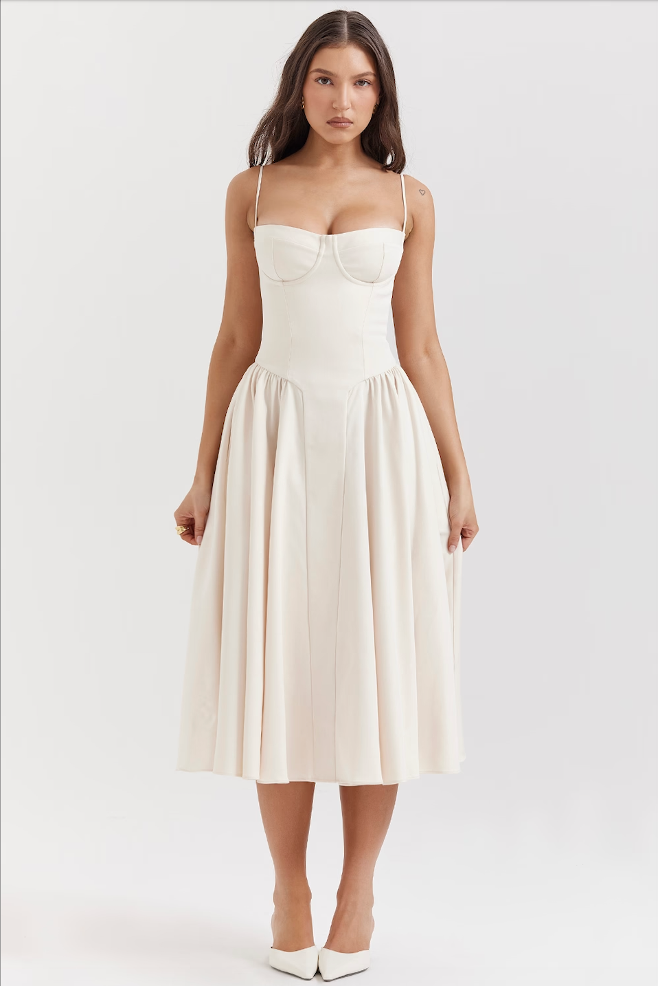 Michaela | Ärmelloses Midikleid