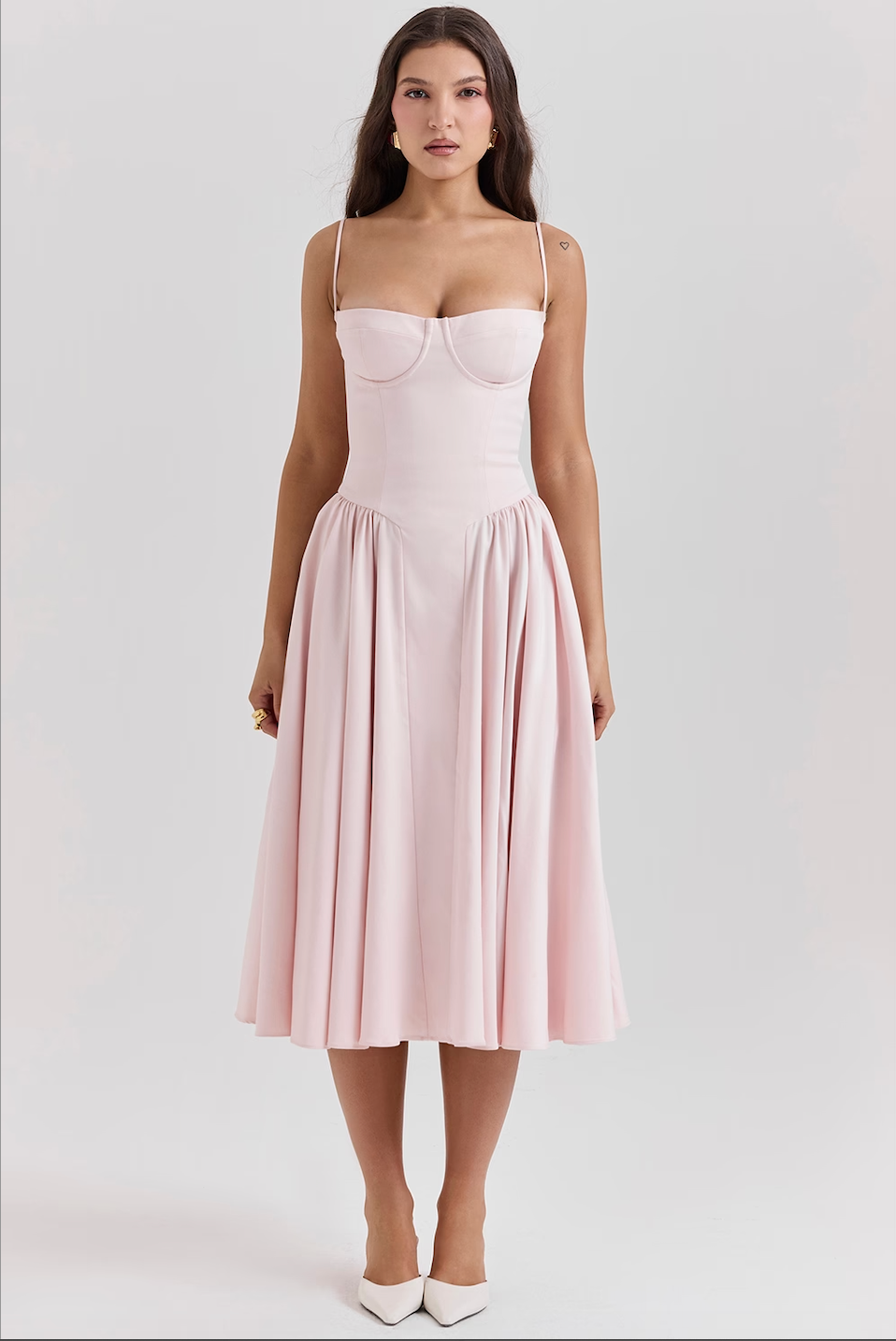 Michaela | Ärmelloses Midikleid