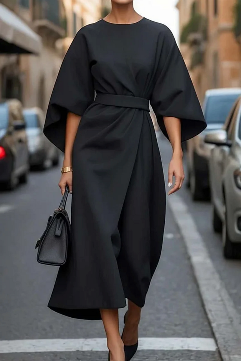 Vera | Luxuriöses Kleid mit Laternenärmeln