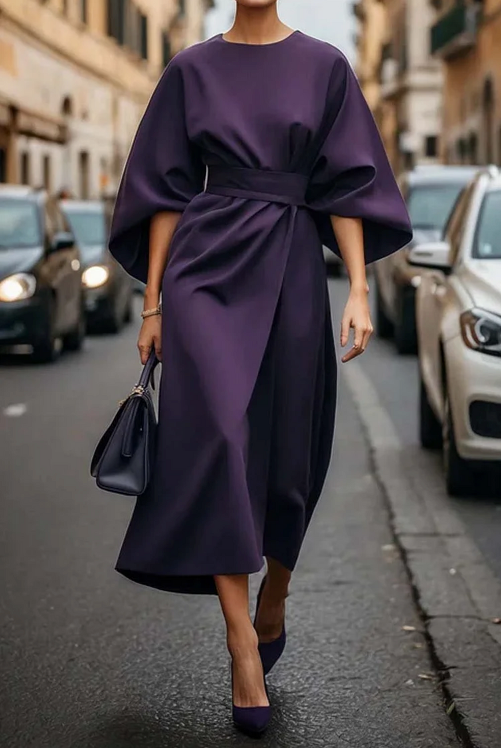 Vera | Luxuriöses Kleid mit Laternenärmeln