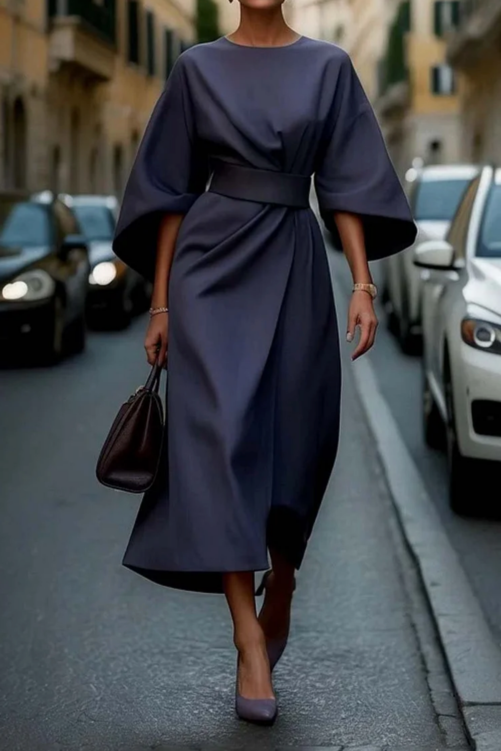 Ione | Maxikleid mit Laternenärmeln