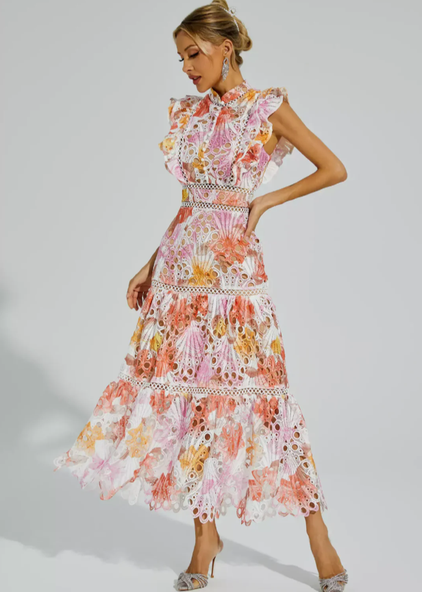 Melody | Ärmelloses Maxikleid mit Ausschnitt