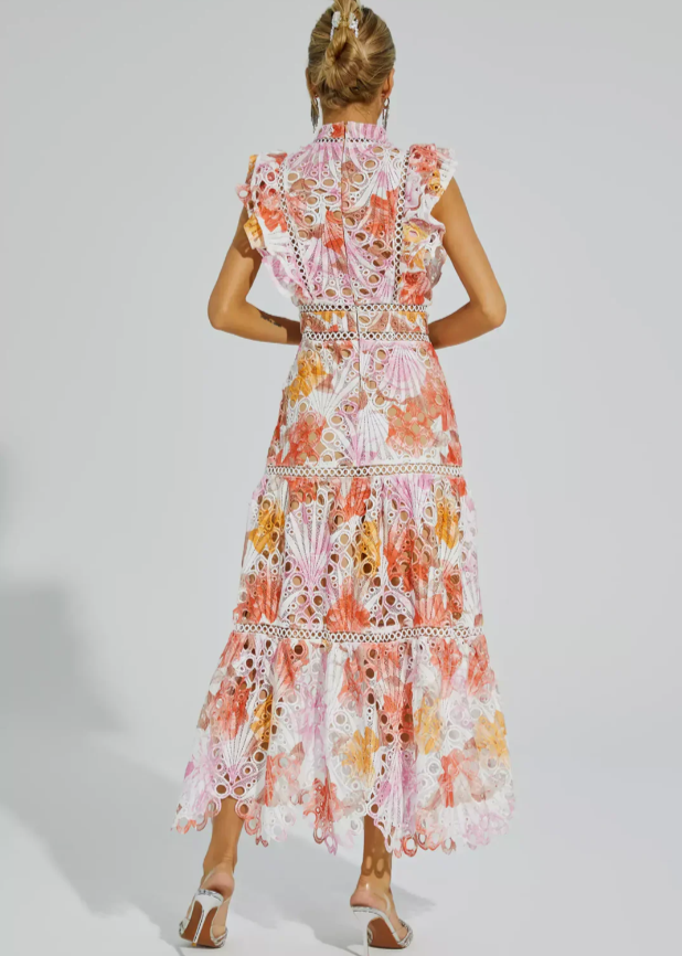 Melody | Ärmelloses Maxikleid mit Aussparungen