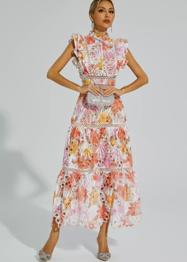 Melody | Ärmelloses Maxikleid mit Ausschnitt