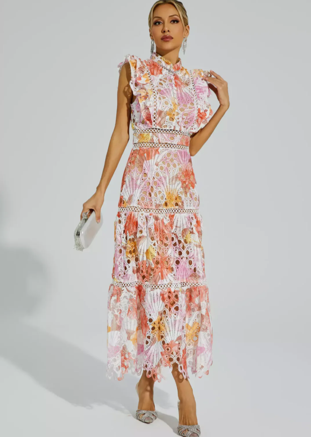 Melody | Ärmelloses Maxikleid mit Ausschnitt