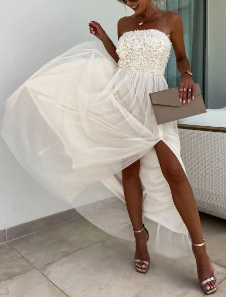 Dorothy | Ein-Schulter Fließendes Maxikleid