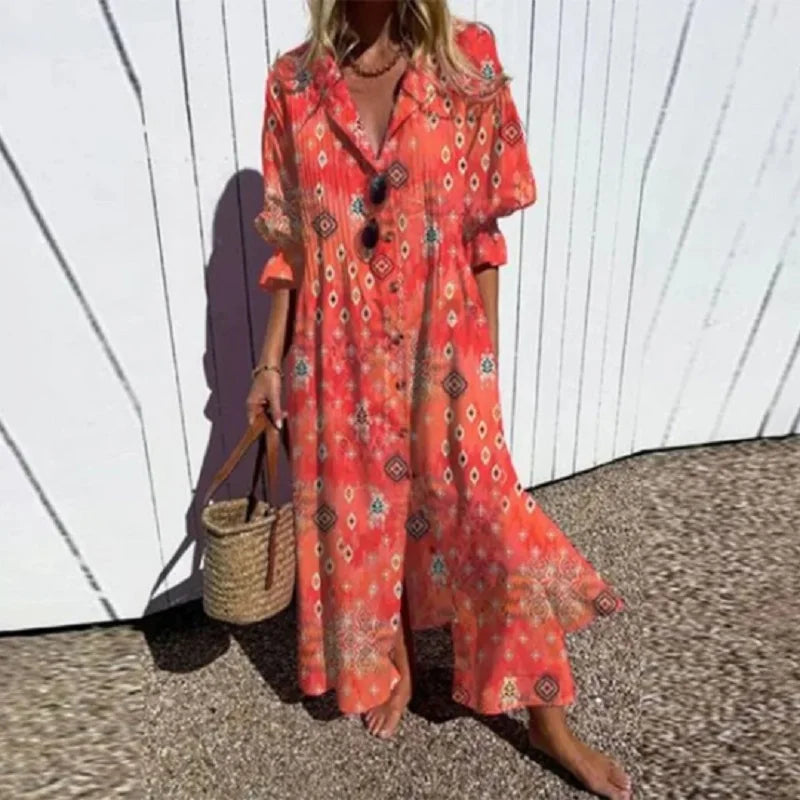 Jessy | Luxuriöses Boho-Maxikleid