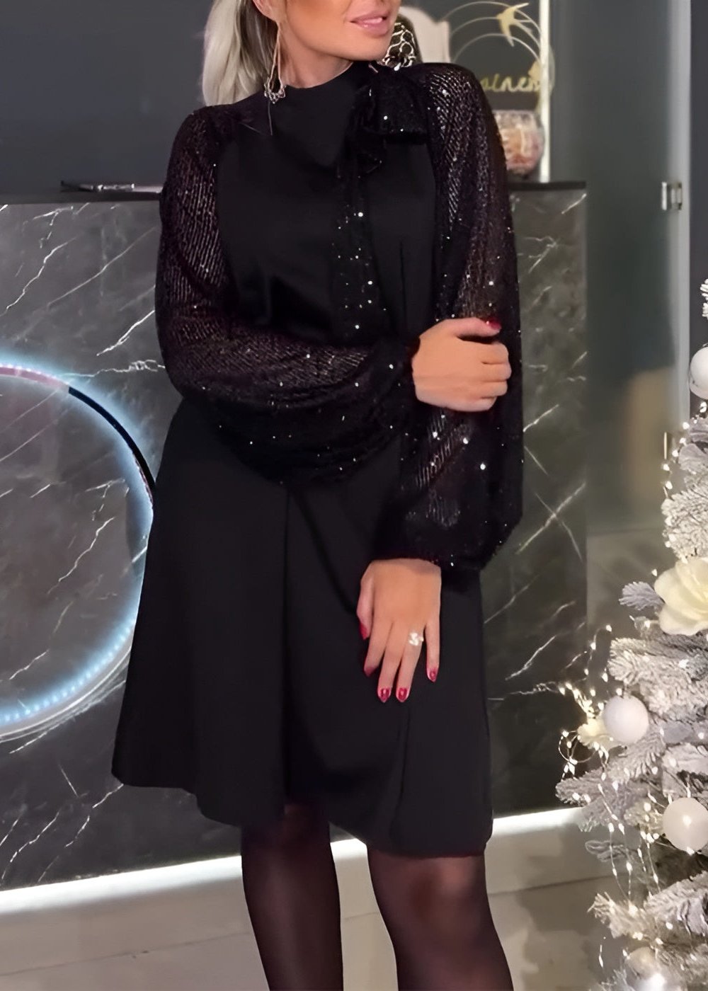 Isla | Pulloverkleid mit langen Ärmeln