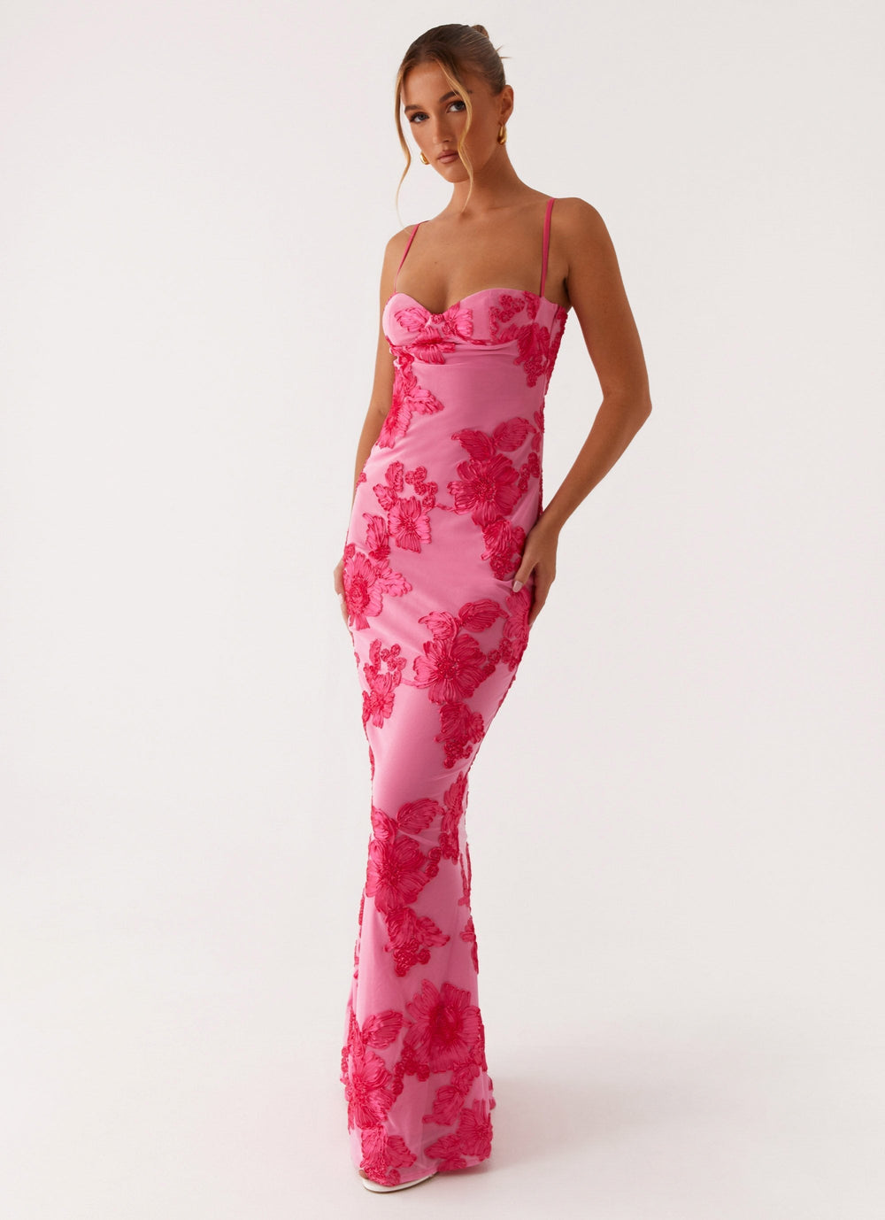 Soraya | Besticktes Maxikleid