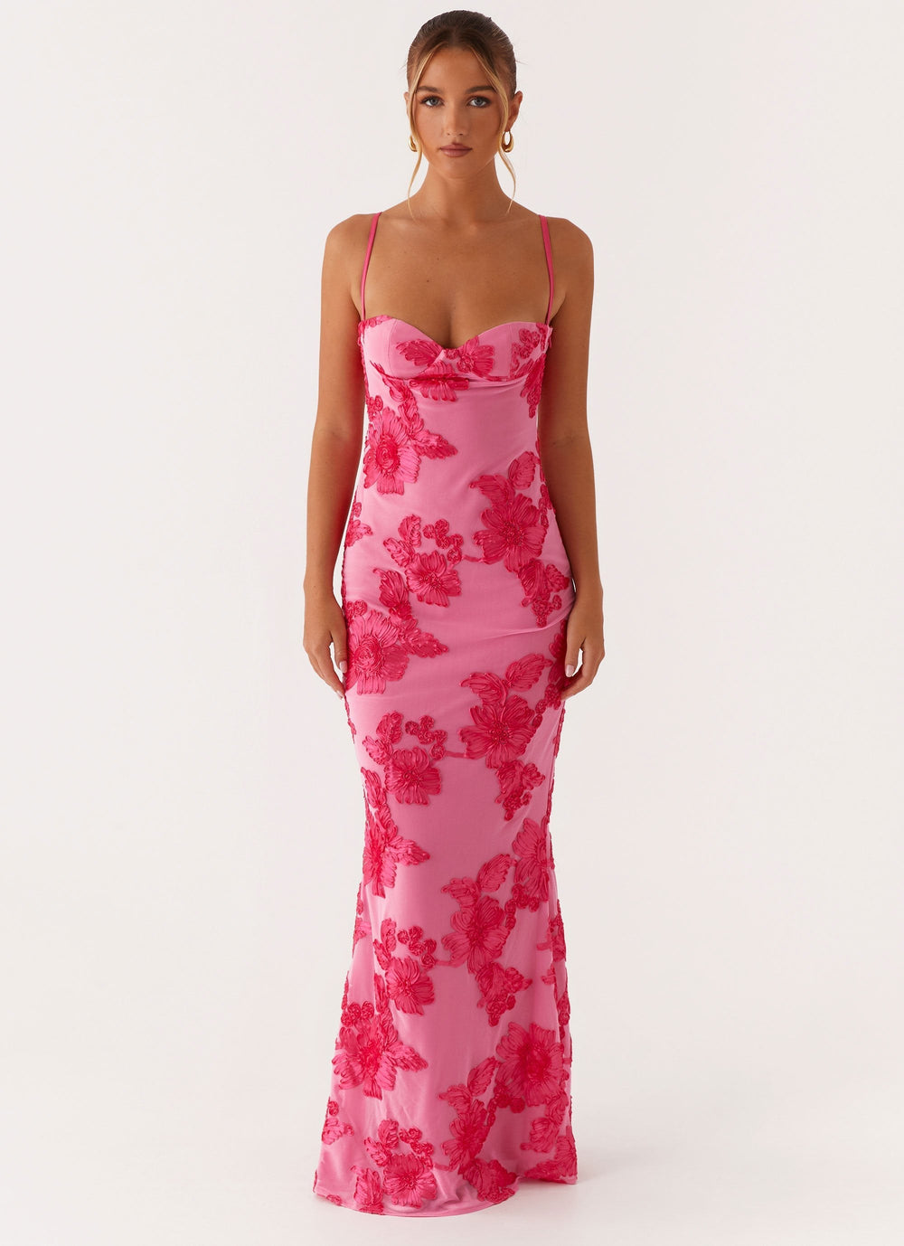 Soraya | Besticktes Maxikleid