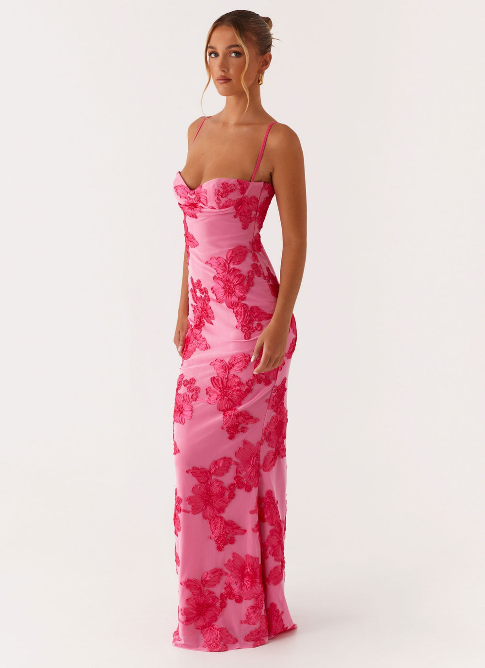 Soraya | Besticktes Maxikleid