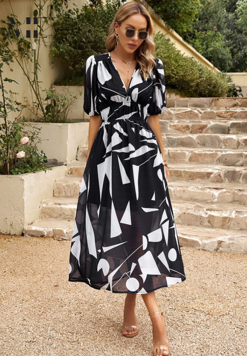 Danielle | Luxuriöses, zeitloses Midikleid