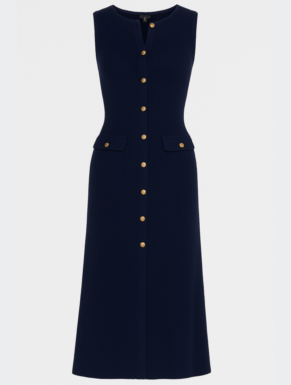 Lily | Strukturierter klassischer Midikleid