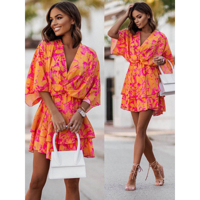 Valeria | Bohemian Blumen-Minidress