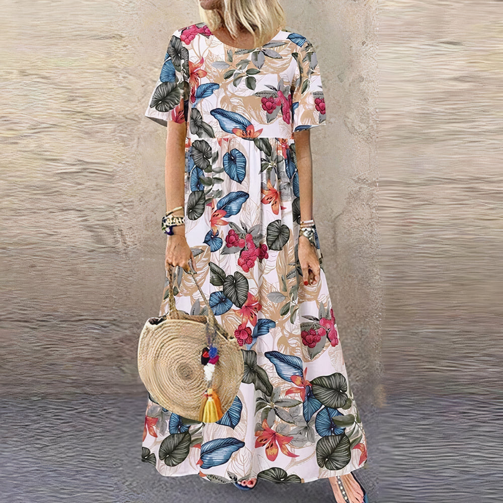Flora | Elegantes und Lebhaftes Blumenkleid