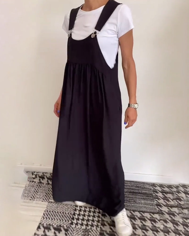 Camille | Fließendes ärmelloses Casual-Chic Kleid