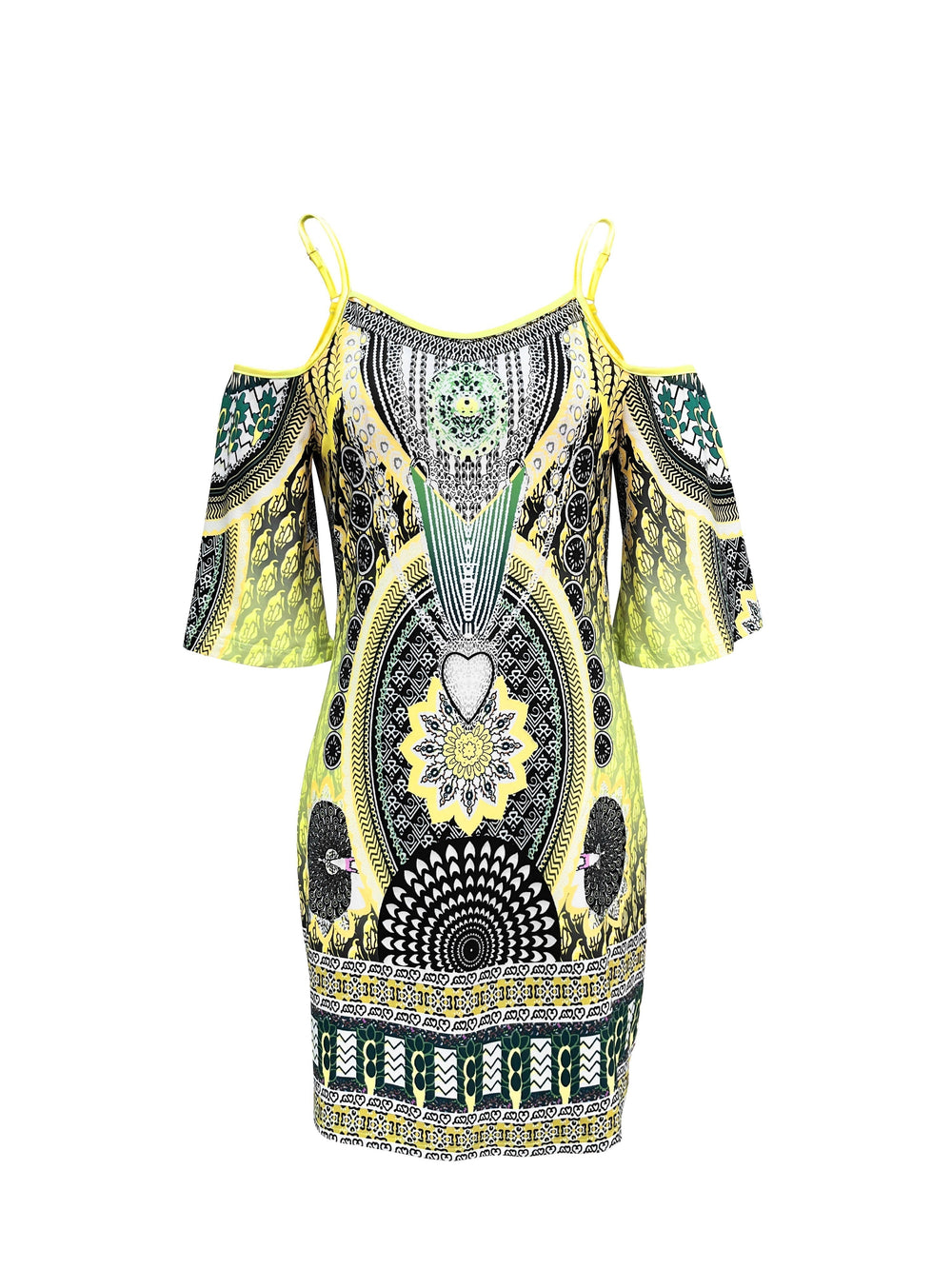 Ophelia | Boho-Tunika-Kleid mit Print