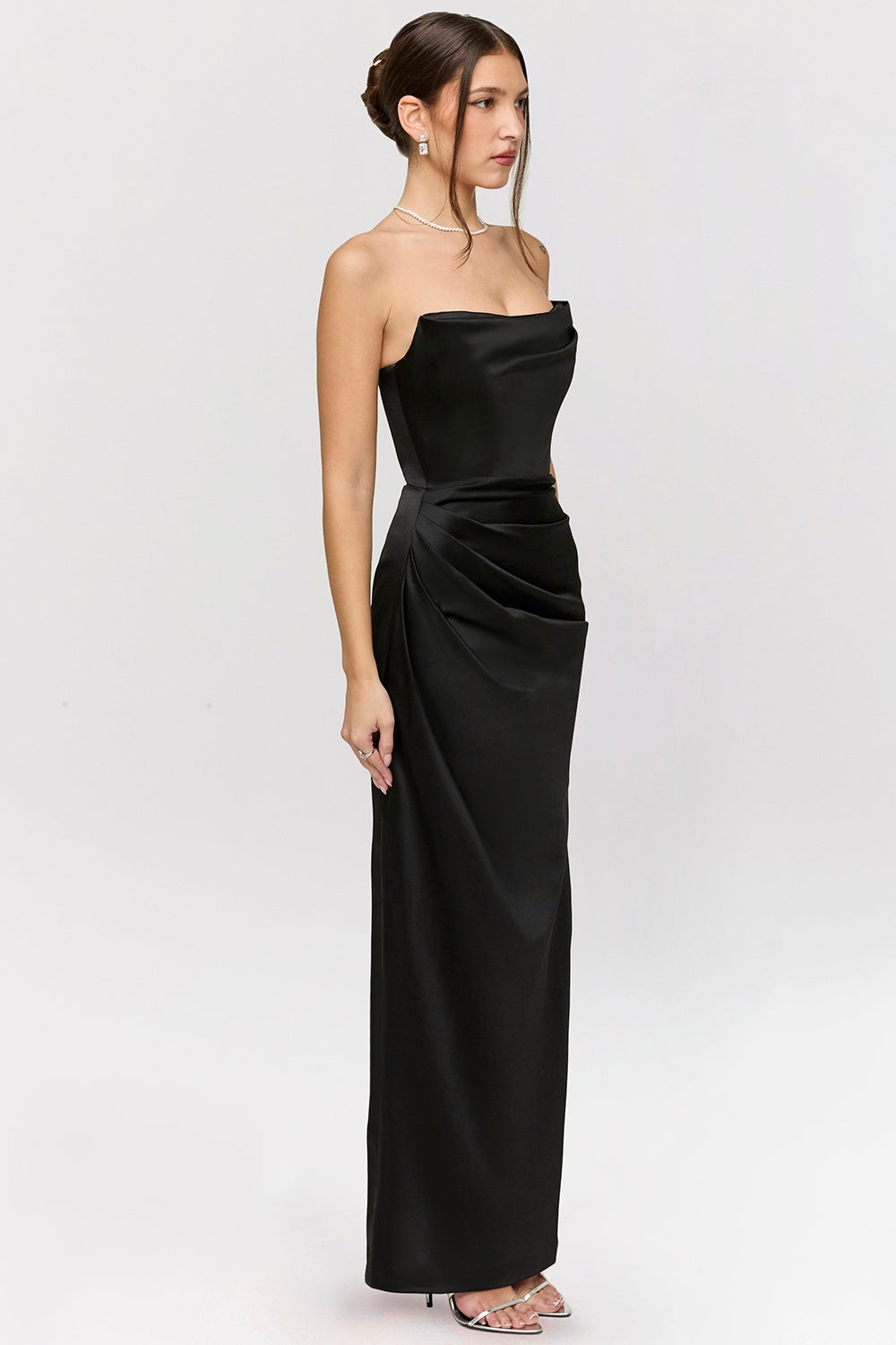 Pariel | Trägerloses Maxikleid