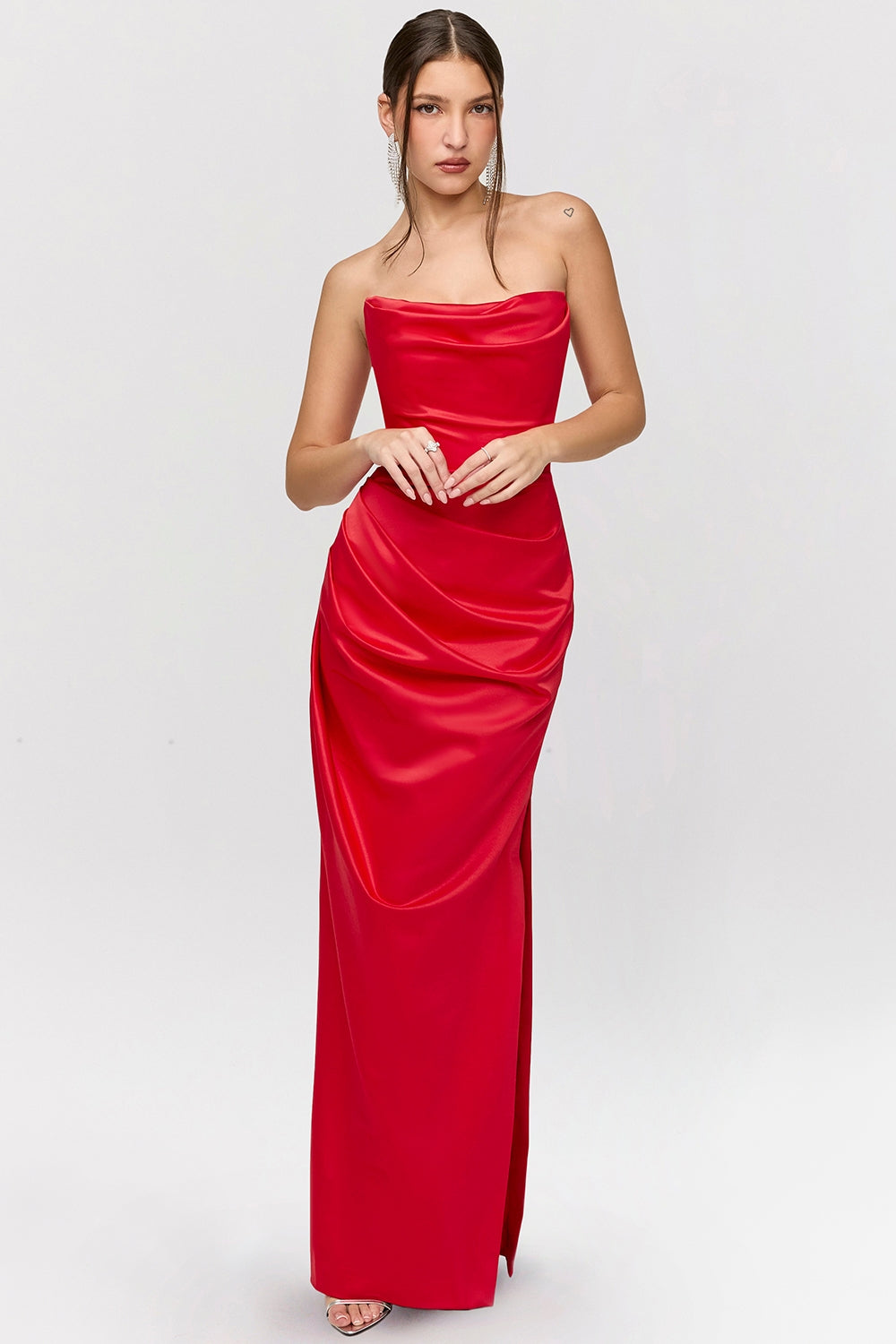 Pariel | Trägerloses Maxikleid