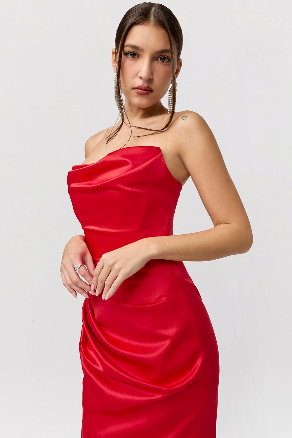 Pariel | Trägerloses Maxikleid