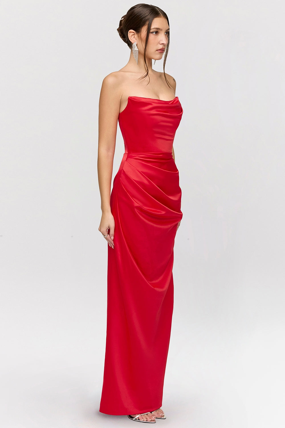 Pariel | Trägerloses Maxikleid
