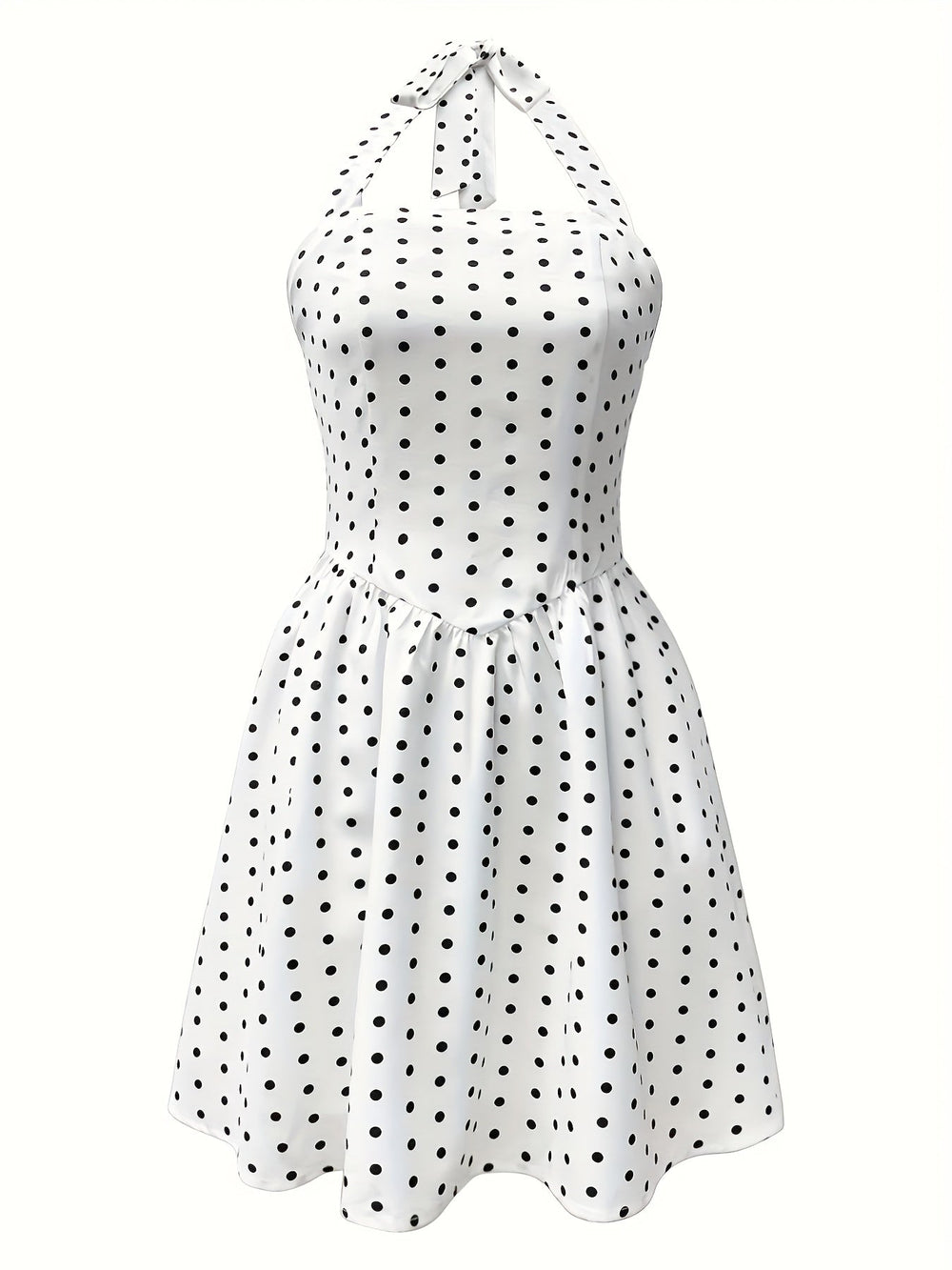 Vivienne Punkte Halter Minikleid
