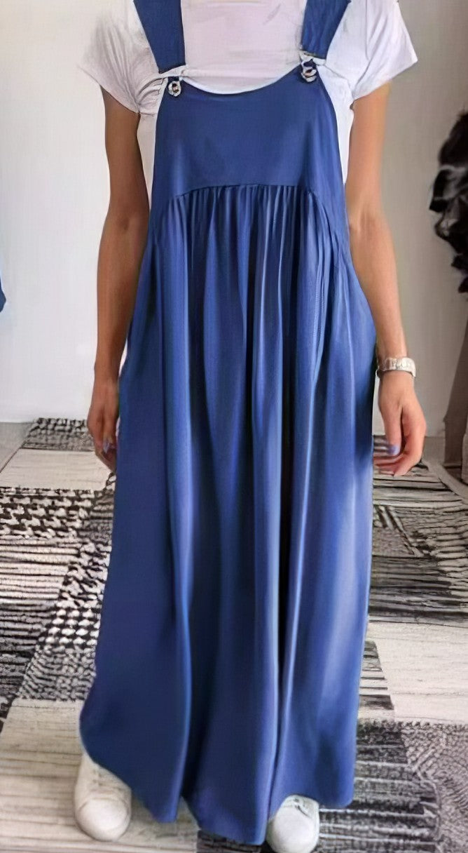 Camille | Fließendes ärmelloses Casual-Chic Kleid