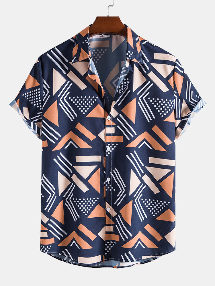 Hemd mit geometrischem Muster & Badehose