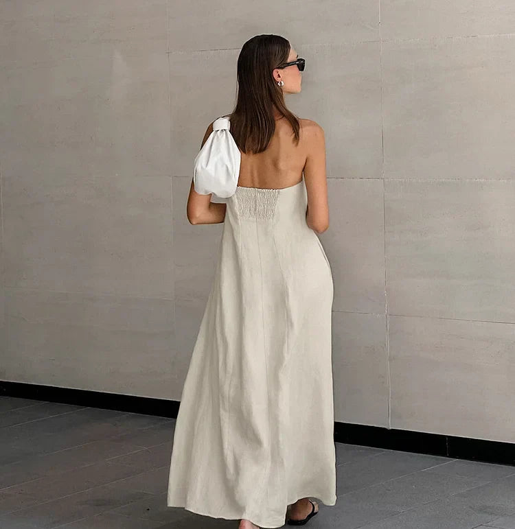 Eden | Stilvolles schulterfreies gestuftes Kleid