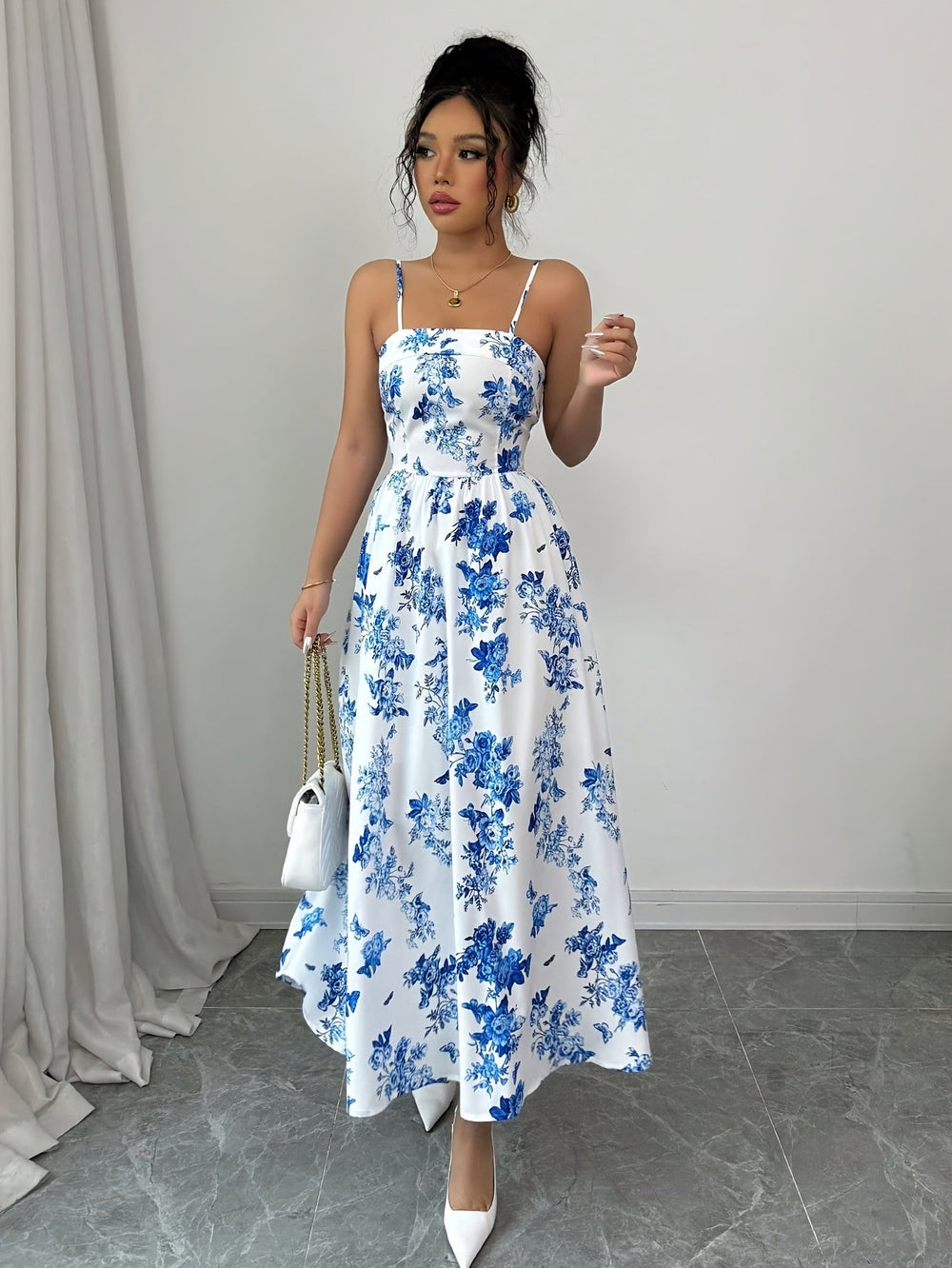 Seraphina | Maxikleid mit Carmenausschnitt