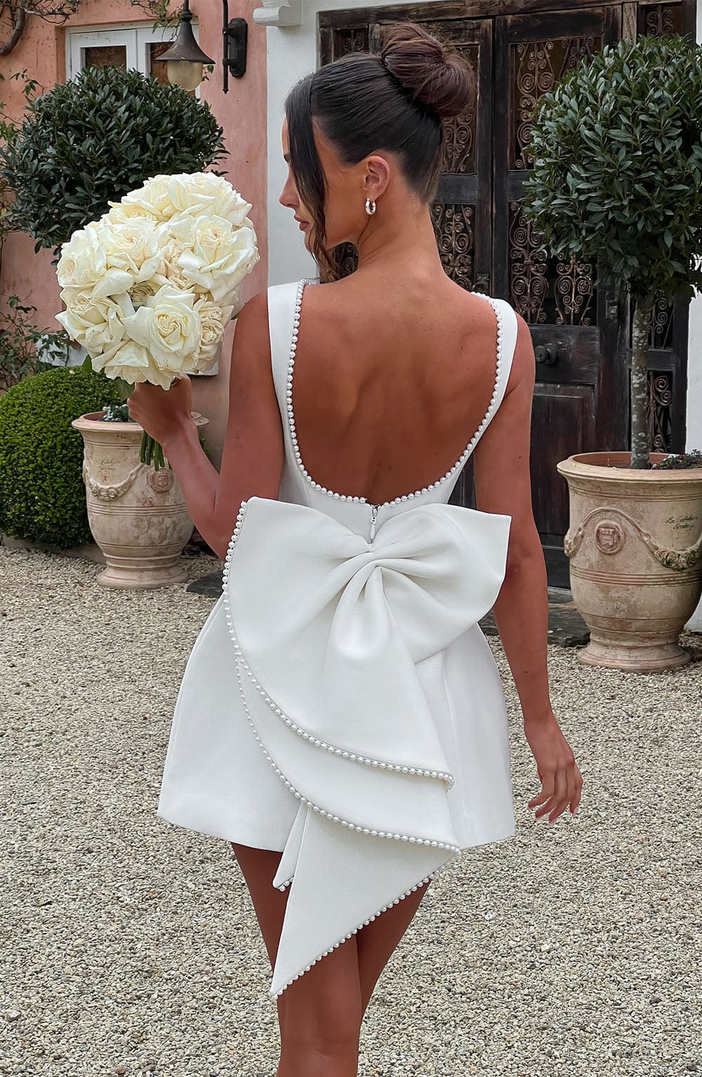 Gliona | Kleid mit Perlenbindung