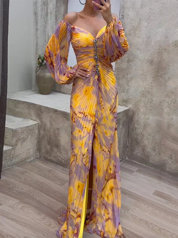 Kristine | Elegantes V-Ausschnitt Kleid