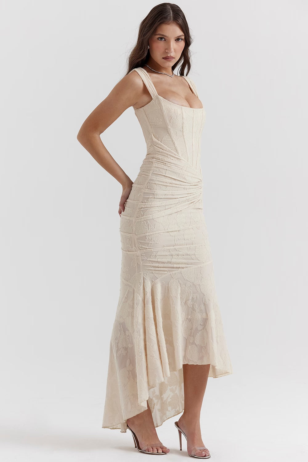 Zara | Florales Maxikleid
