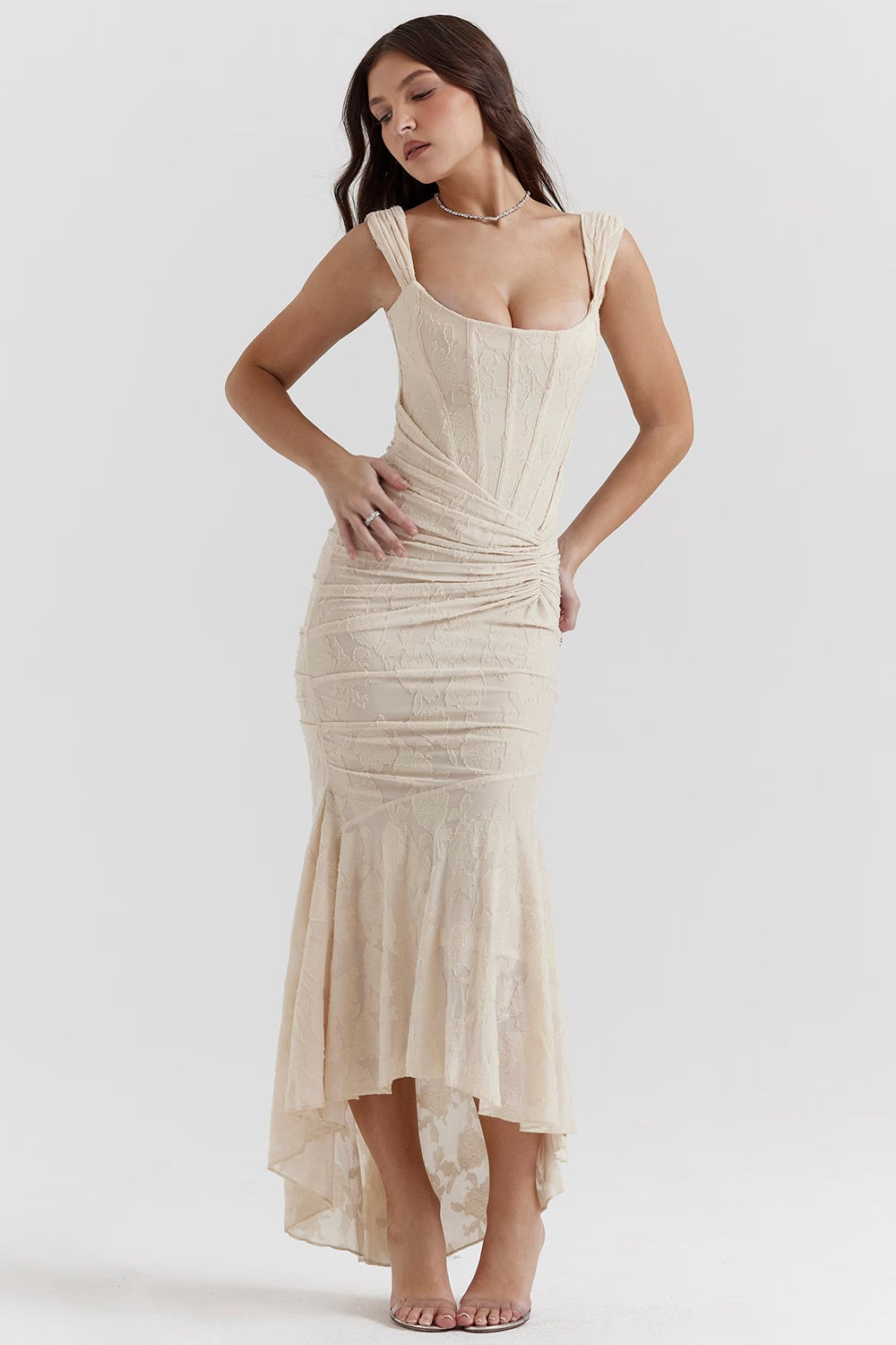 Zara | Florales Maxikleid