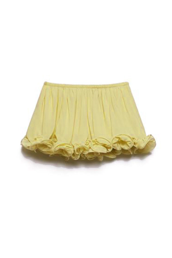 Romantic Drama | Shorts mit welligen Volants und elastischer Taille
