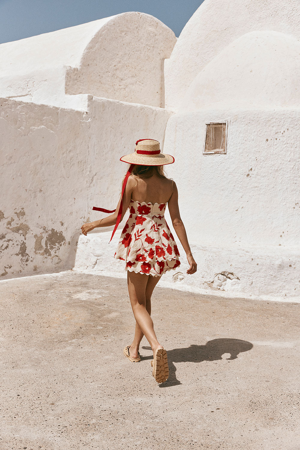 Rosella | Zweiteiliges Set mit Blumenmuster, Rüschentop und Shorts mit elastischer Taille und welligem Saum