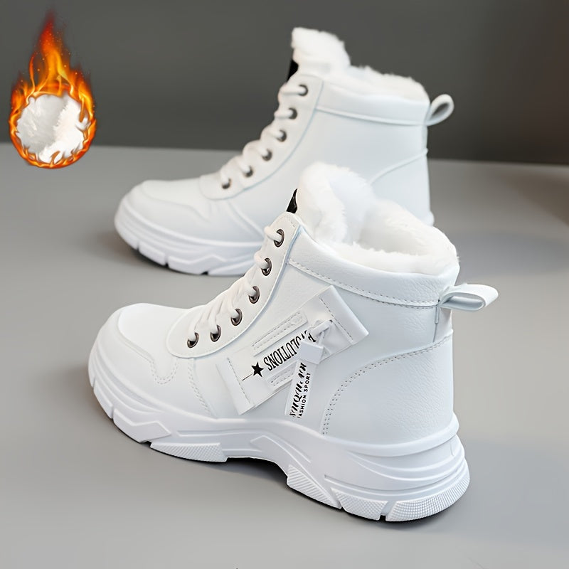Coline | Gefütterte Plateausohle Schneestiefel