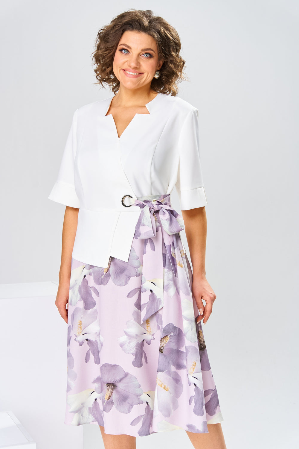 Logan | Premium Kleid aus Baumwolle und Seide