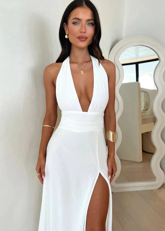 Eleanor | Schickes Maxikleid mit Schlitz