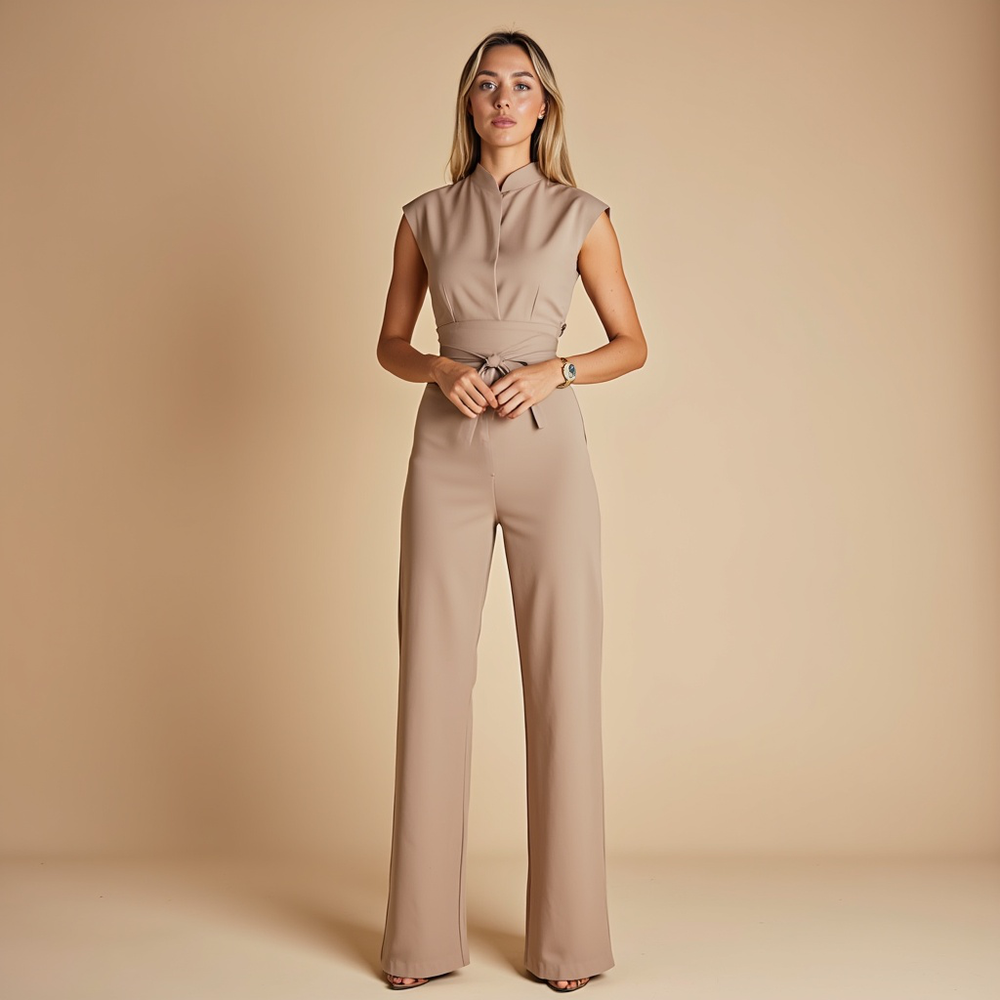 Aurelia | Fließender ärmelloser Jumpsuit