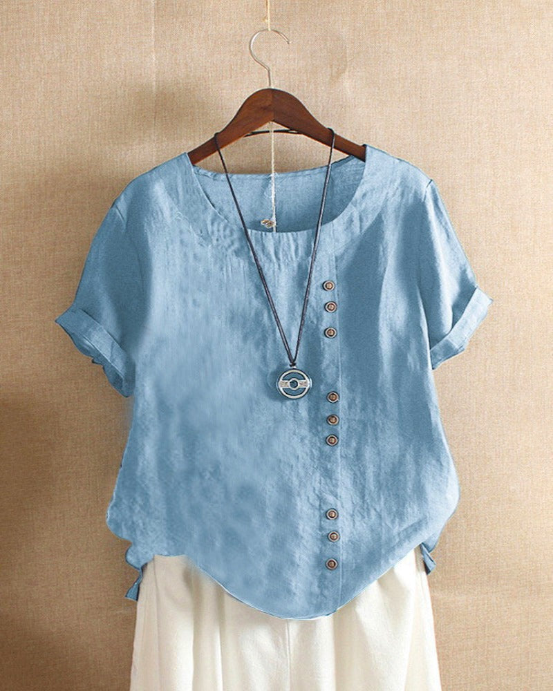 Noelle | Lässige Schlichte Bluse