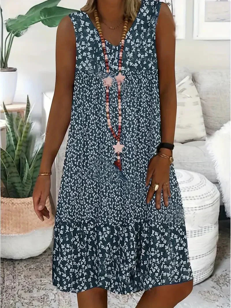 Briar | Ärmelloses Kleid mit Blumenmuster